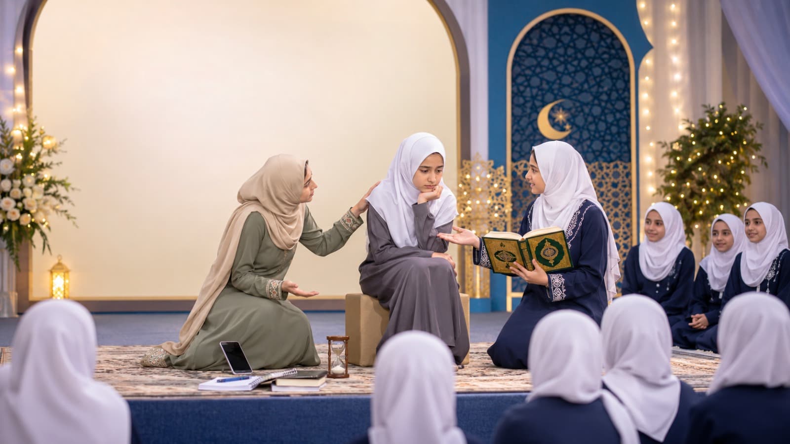 حين يتحول المسرح إلى رسالة: طالبات مدرسة الدكتور غزال يقدمن عملاً مسرحياً ملهماً في الحفل القرآني