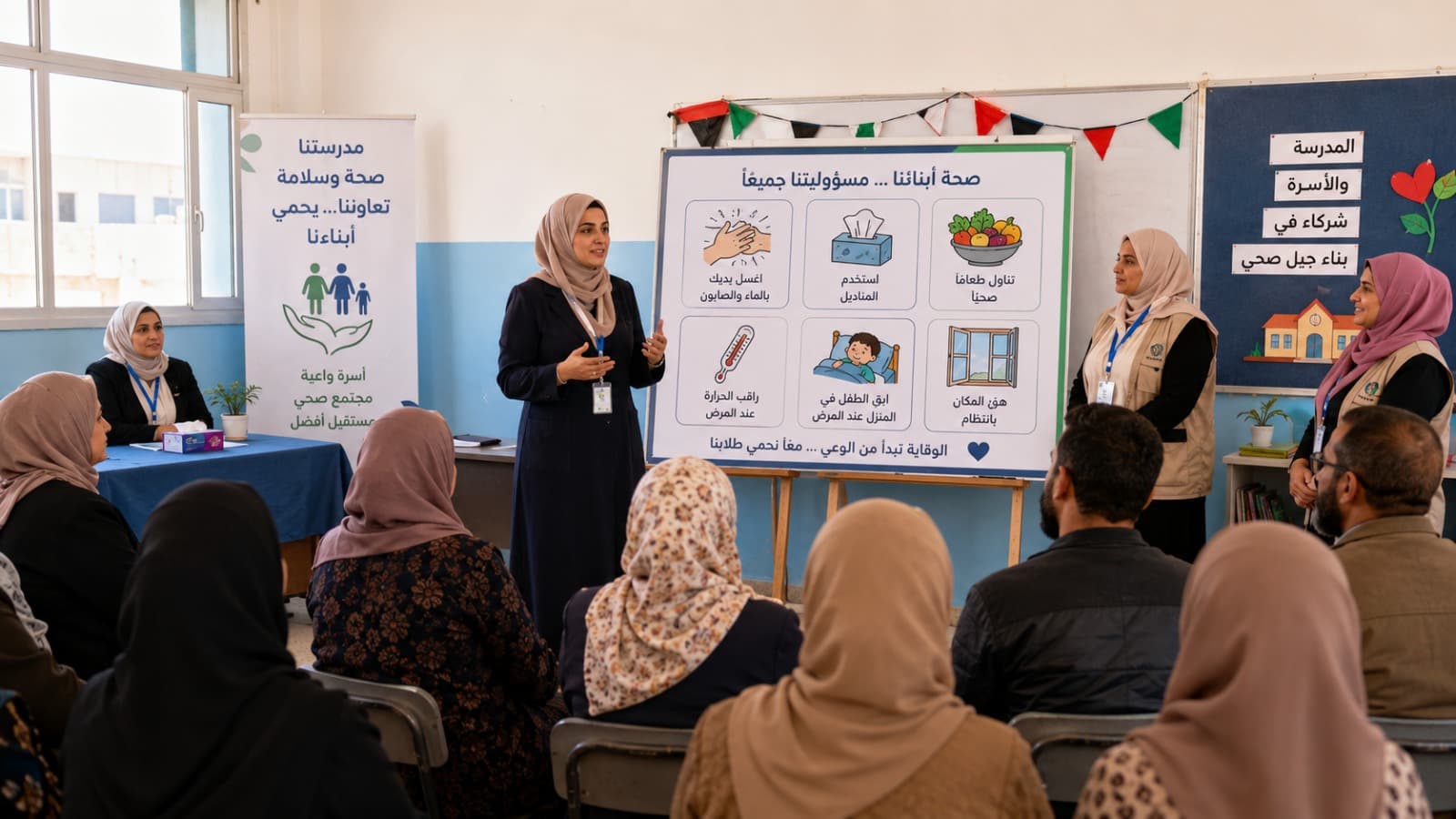 لقاء توعوي صحي في مدرسة الدكتور غزال لتعزيز الوقاية من الفيروسات