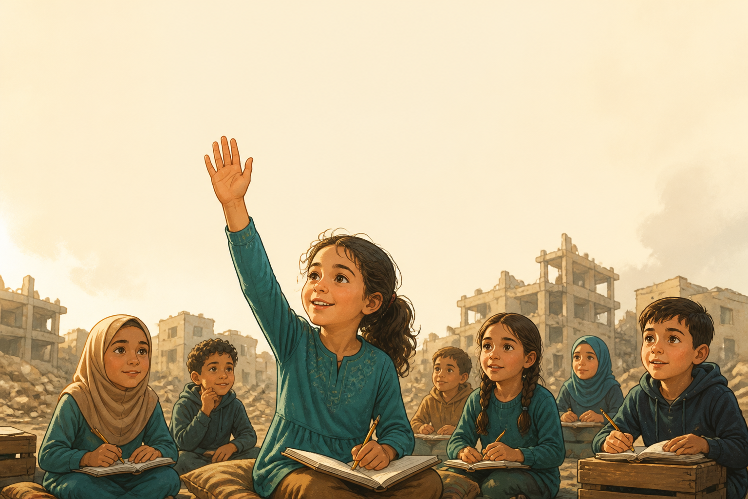 From Destruction to Creativity: The Journey of Educating Children in Gaza After the War